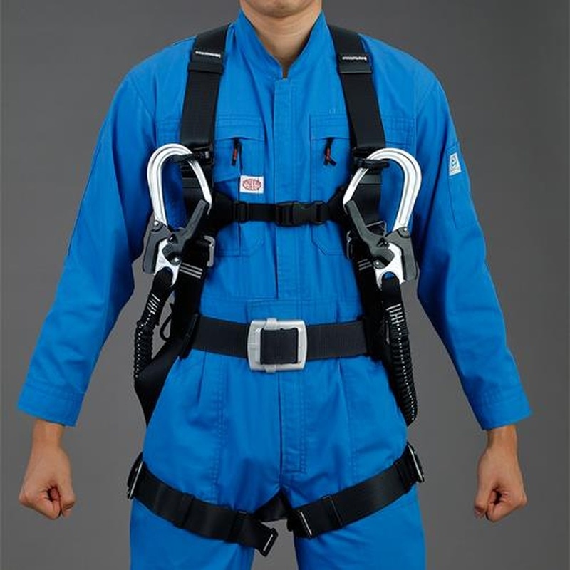 エスコ EA998GA-7 墜落制止用器具(フルハーネス/伸縮式ツインランヤード付) 1個（ご注文単位1個）【直送品】