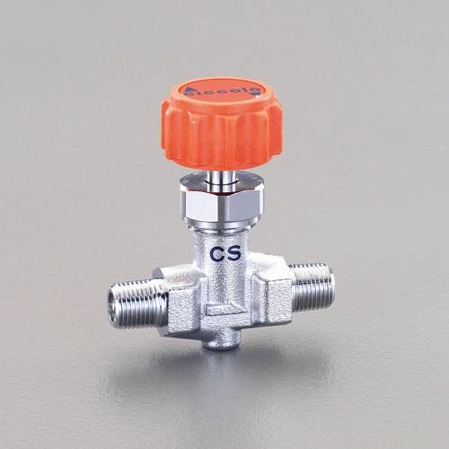 エスコ EA426CS-11A R 1/8xR 1/8ニードルバルブ 1個 （ご注文単位1個）【直送品】