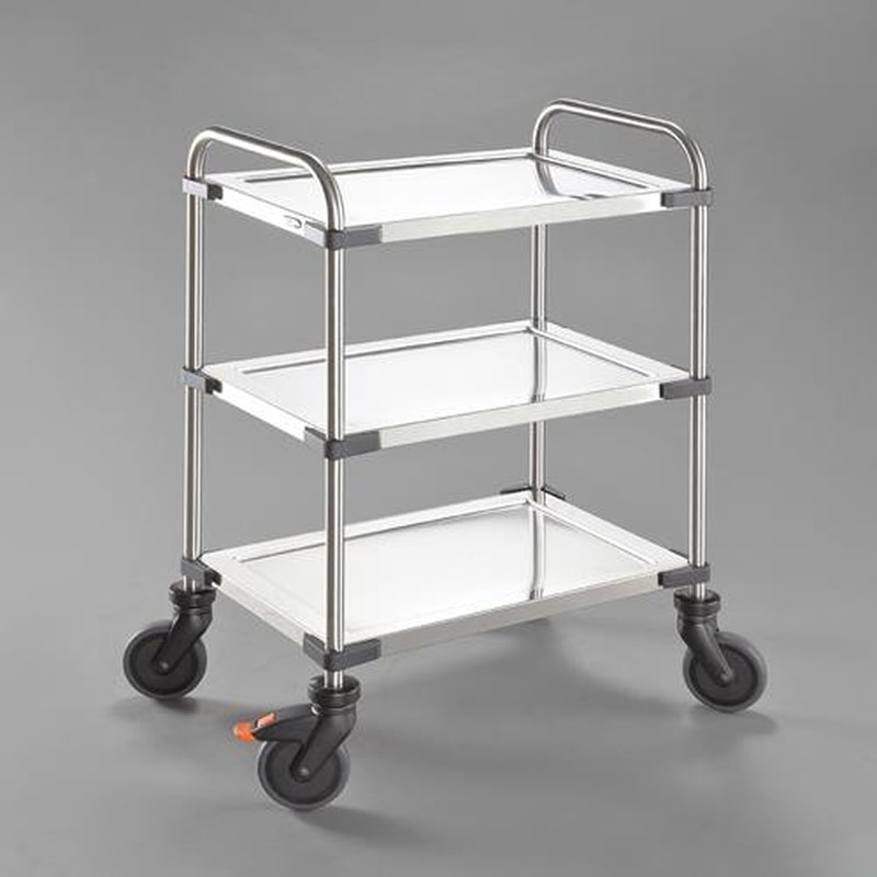 エスコ EA520BE-82 630x400mm/150kg運搬車(三段/ブレーキ付/sus 1個(ご注文単位1個)【直送品】