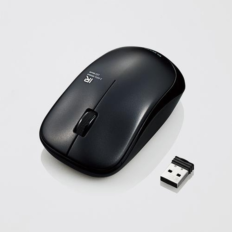 エスコ EA764AA-53B[単3x1本]ワイヤレスマウス(ブラック) 1個（ご注文単位1個）【直送品】