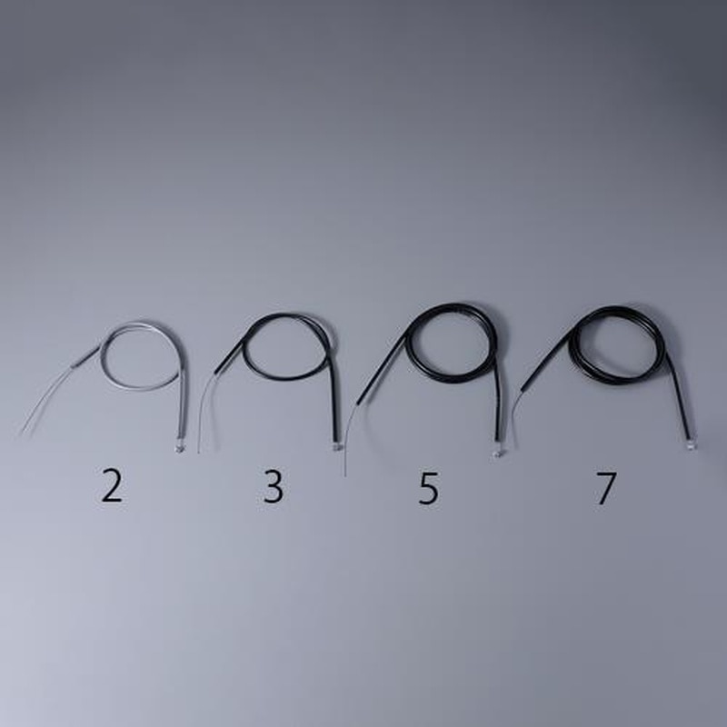 エスコ EA986YG-3 700/850mmブレーキワイヤー(前用/ブラック) 1個(ご注文単位1個)【直送品】