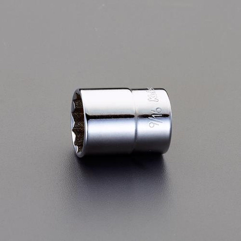 エスコ EA618AE-209 1/4”DR1/2”［航空規格]ソケット(インチ) 1個（ご注文単位1個）【直送品】