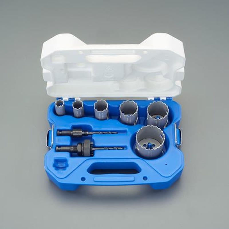 エスコ EA823LY-5B[超硬付]ホールソーセット(水道設備用) 1個（ご注文単位1個）【直送品】