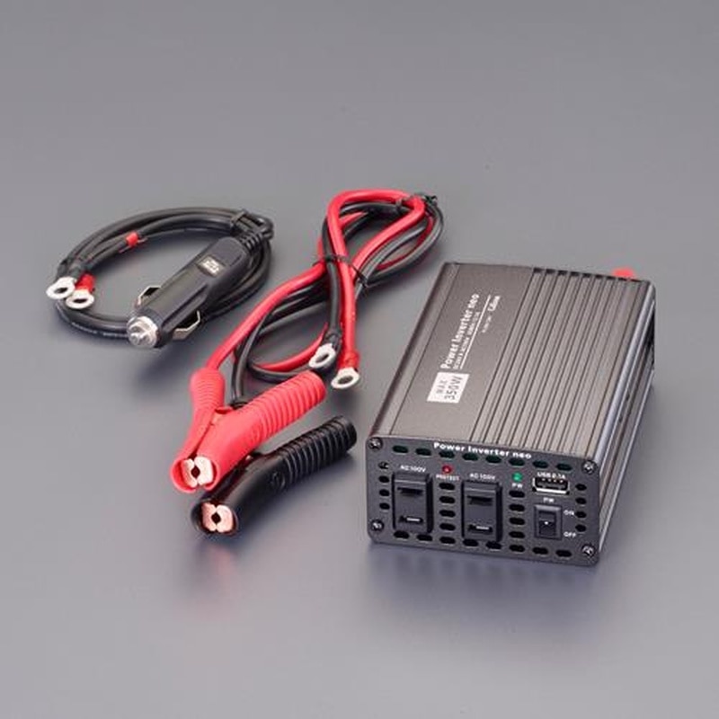 エスコ EA812JA-12B DC24V→AC100V/280WDC-ACインバーター 1個(ご注文単位1個)【直送品】