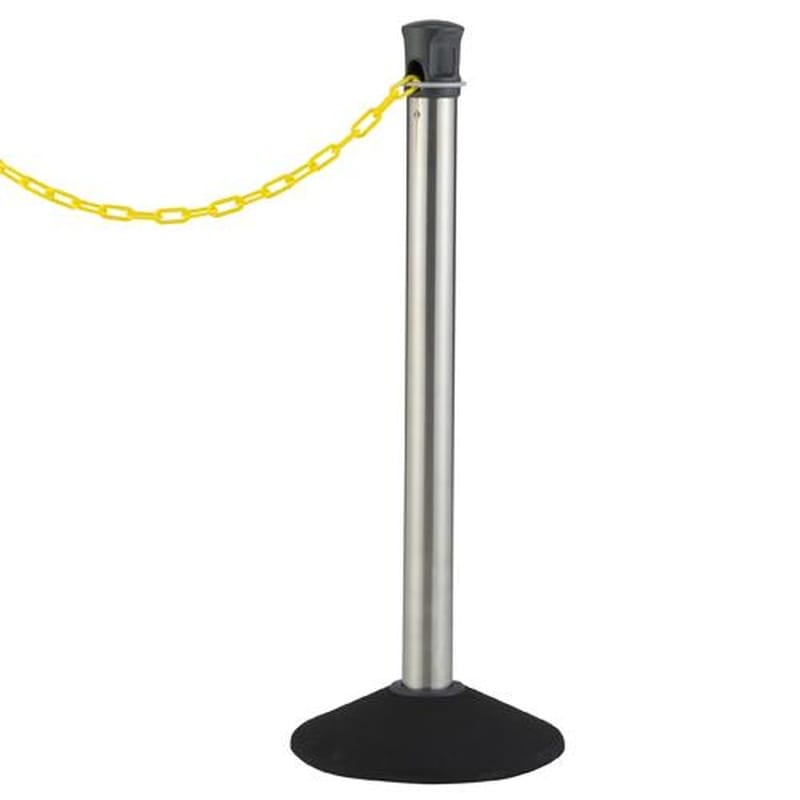 エスコ EA983FT-266 320x860mmチェーンスタンド(チェーン内蔵式/黄/4.3m) 1個(ご注文単位1個)【直送品】