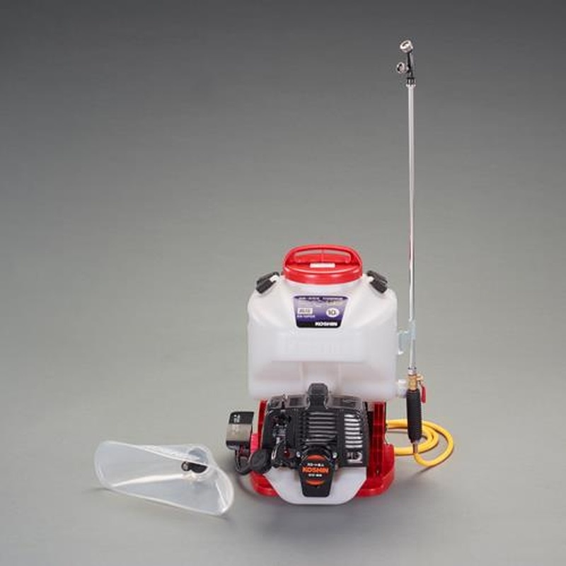 エスコ EA115YB-24 10.0Lエンジン付・噴霧機(背負型/高圧) 1個(ご注文単位1個)【直送品】