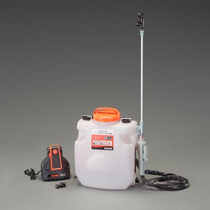 エスコ EA115YB-31 DC18V/2.0Ah/7L電動スプレー(充電式) 1個(ご注文単位1個)【直送品】