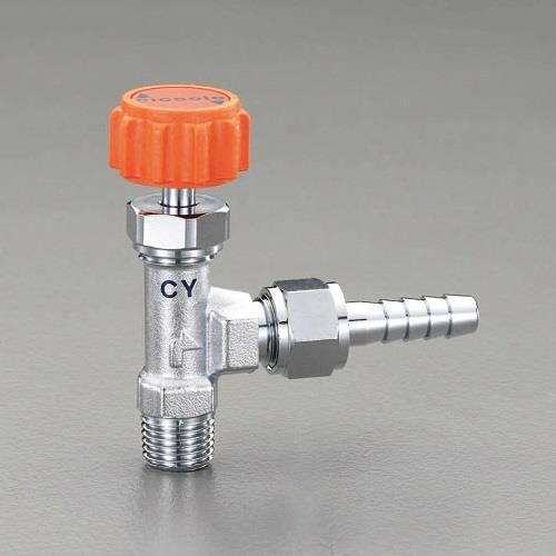 エスコ EA426CY-331A R 3/8xφ10.5mm ニードルバルブ(ステム型) 1個 （ご注文単位1個）【直送品】