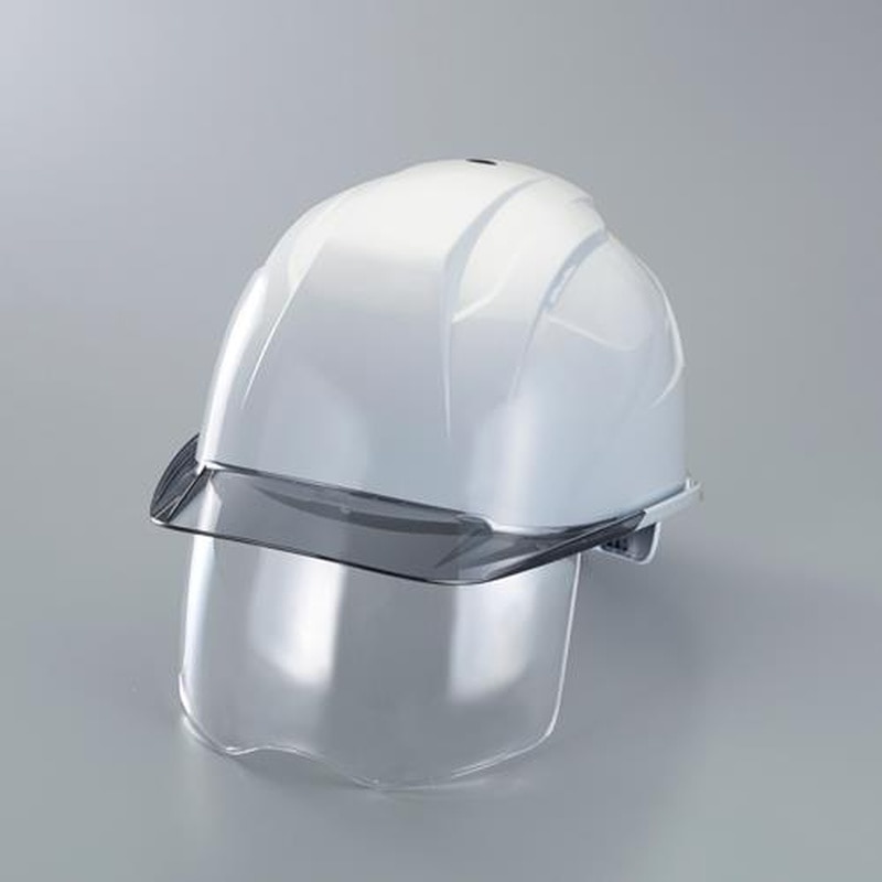 エスコ EA998AF-21 ヘルメット(シールド付/白・スモーク) 1個(ご注文単位1個)【直送品】