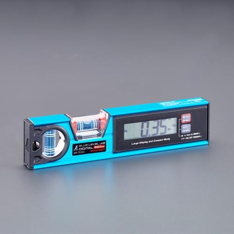 エスコ EA721K-72 220mm充電式デジタルアルミレベル(マグネット付/防水) 1個（ご注文単位1個）【直送品】