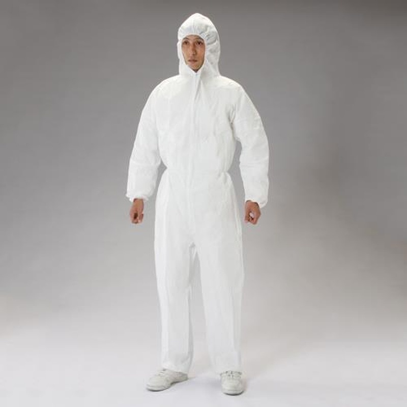 エスコ EA996AY-11A[L]防護服(使い捨て/粉体防護用) 1個（ご注文単位1個）【直送品】