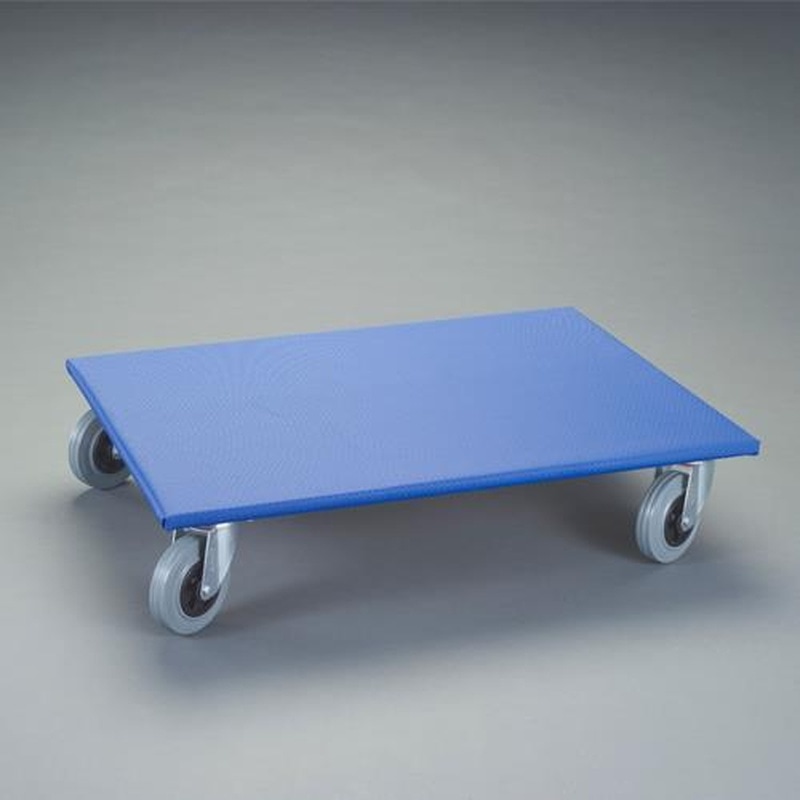 エスコ EA520AD-7A 800x600mm/500kgドーリー(木製/ゴム車輪) 1個(ご注文単位1個)【直送品】