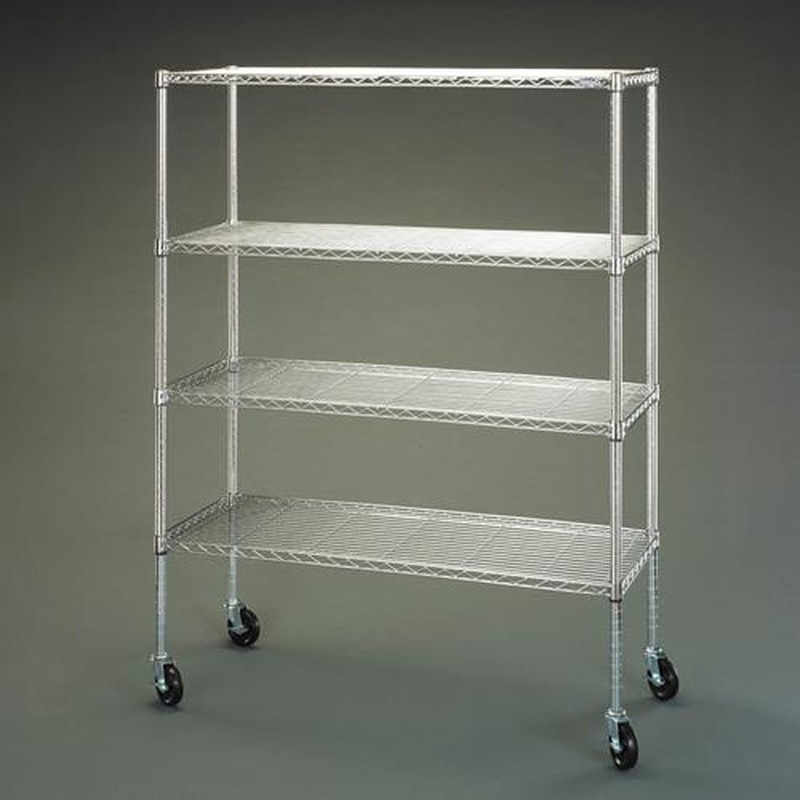 エスコ EA976AZ-18 1200x460x1610mmメタルラック(大口径ゴムキャスター付) 1個(ご注文単位1個)【直送品】