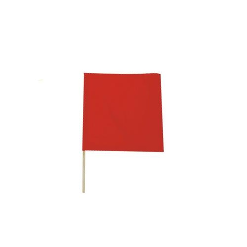 エスコ EA916XL-16A 450x450mm手旗(赤) 1個（ご注文単位1個）【直送品】