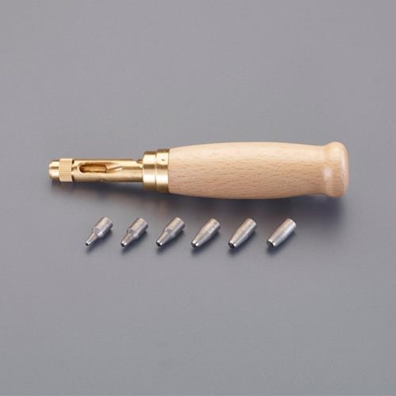 エスコ EA916JK-40 皮革用スクリュー式ポンチセット 1個(ご注文単位1個)【直送品】