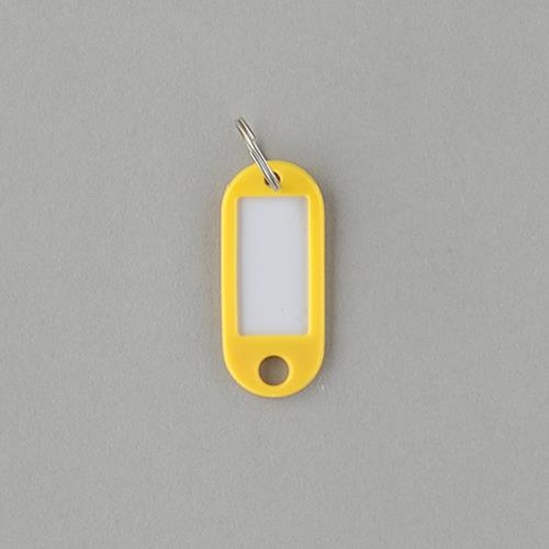 エスコ EA956VL-216 22x52mmネームタグ(黄/5個) 1個（ご注文単位1個）【直送品】