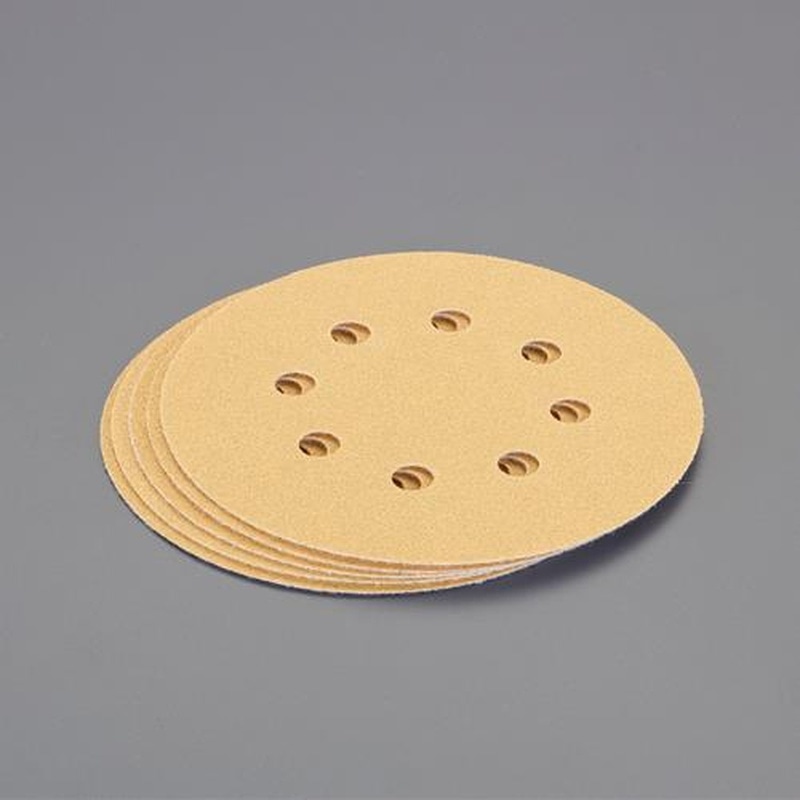 エスコ EA809XX-8 #320/125mm穴付ディスクペーパー(マジック式/5枚) 1個（ご注文単位1個）【直送品】