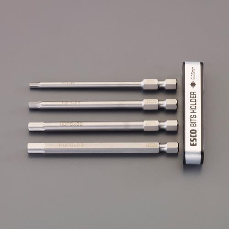 エスコ EA611BS-10A 4本組［Hexagon]ビットセット(ステンレス製) 1個（ご注文単位1個）【直送品】