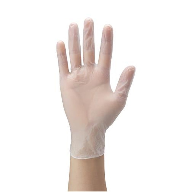 エスコ EA354GA-6C[S]手袋(塩化ビニール・パウダー無/50枚) 1個（ご注文単位1個）【直送品】