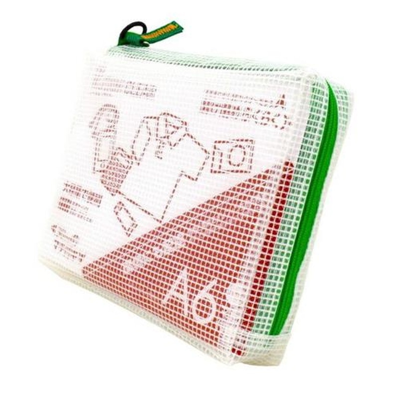 エスコ EA762CF-348 A6/130x165x30mmメッシュケース(グリーン) 1個（ご注文単位1個）【直送品】