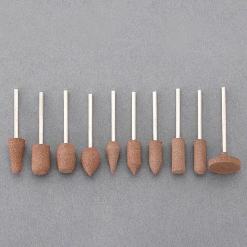 エスコ EA819WM-142 10本組/#180軸付き砥石セット(2.35mm軸) 1個（ご注文単位1個）【直送品】