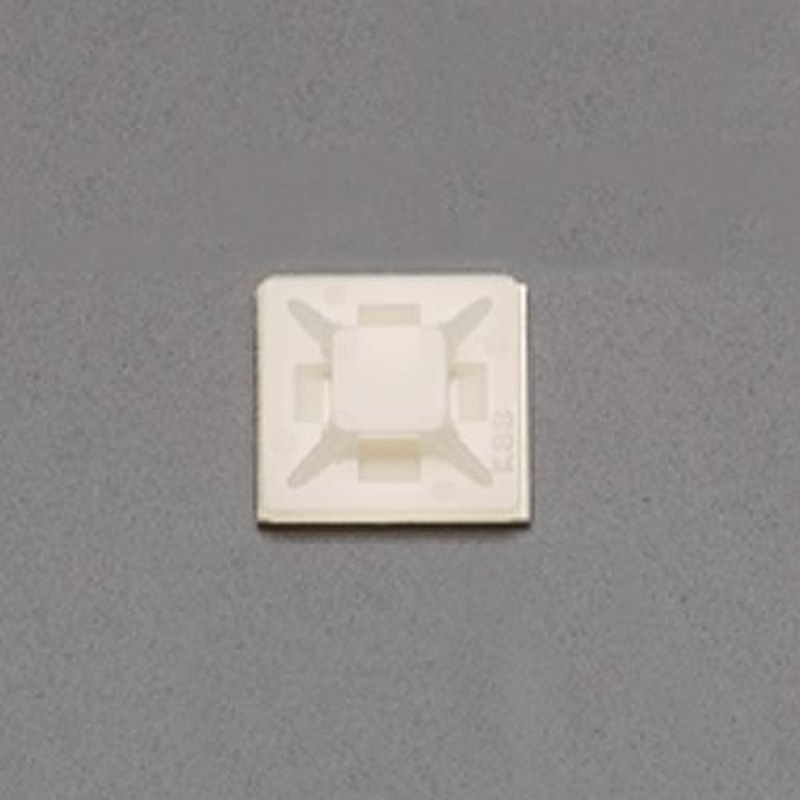 エスコ EA475EZ-23 21.8x21.8mm結束バンド用ベース(粘着付/100個) 1個（ご注文単位1個）【直送品】