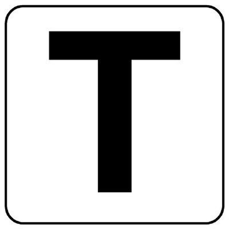 エスコ EA983CW-120 50x50mmアルファベット表示ステッカー［T](1枚) 1個（ご注文単位1個）【直送品】