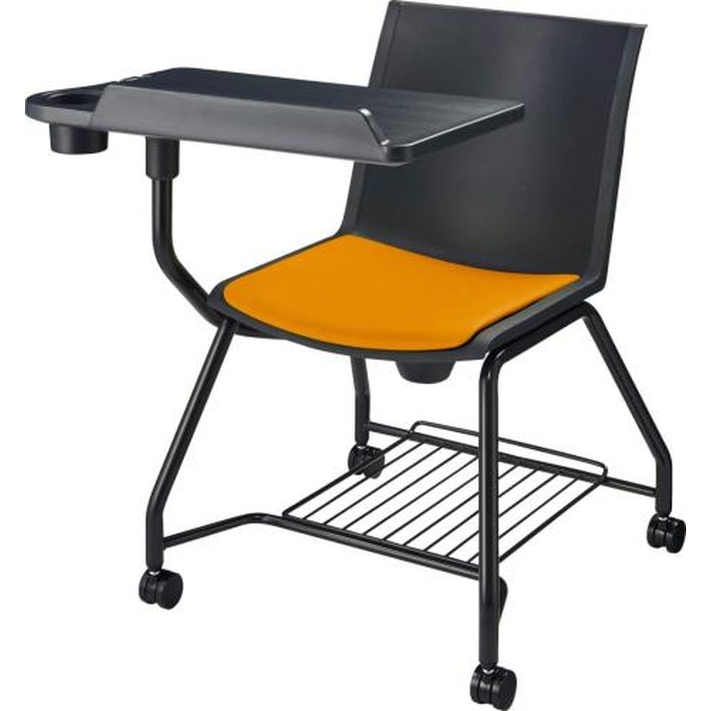 エスコ EA956XA-137 ビジネスチェアー(メモ台付/マンダリン) 1個（ご注文単位1個）【直送品】