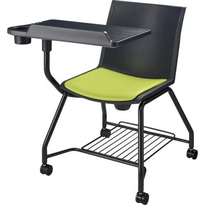 エスコ EA956XA-136 ビジネスチェアー(メモ台付/グリーン) 1個（ご注文単位1個）【直送品】