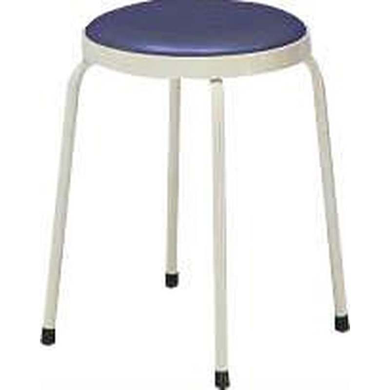 エスコ EA956XN-26 φ330x450mm丸スツール(ダークブルー) 1個（ご注文単位1個）【直送品】