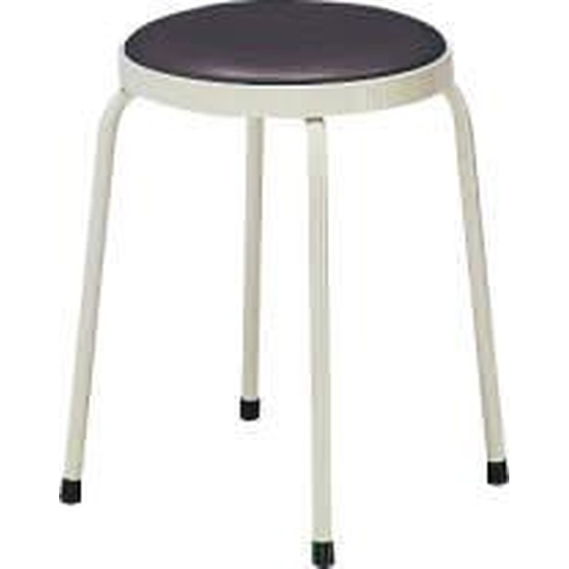 エスコ EA956XN-27 φ330x450mm丸スツール(ダークグレー) 1個（ご注文単位1個）【直送品】