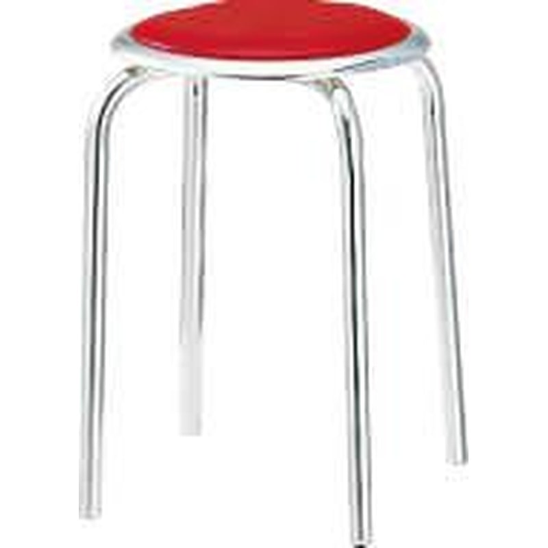 エスコ EA956XN-28 φ330x450mm丸スツール(レッド) 1個（ご注文単位1個）【直送品】