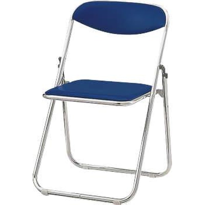 エスコ EA956XA-146 494x463x750mm折畳み椅子(ビニール/ブルー) 1個(ご注文単位1個)【直送品】