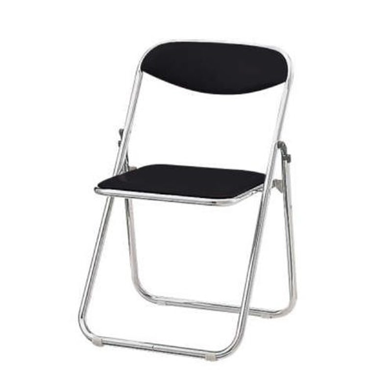 エスコ EA956XA-148 494x463x750mm折畳み椅子(ビニール/ブラック) 1個(ご注文単位1個)【直送品】