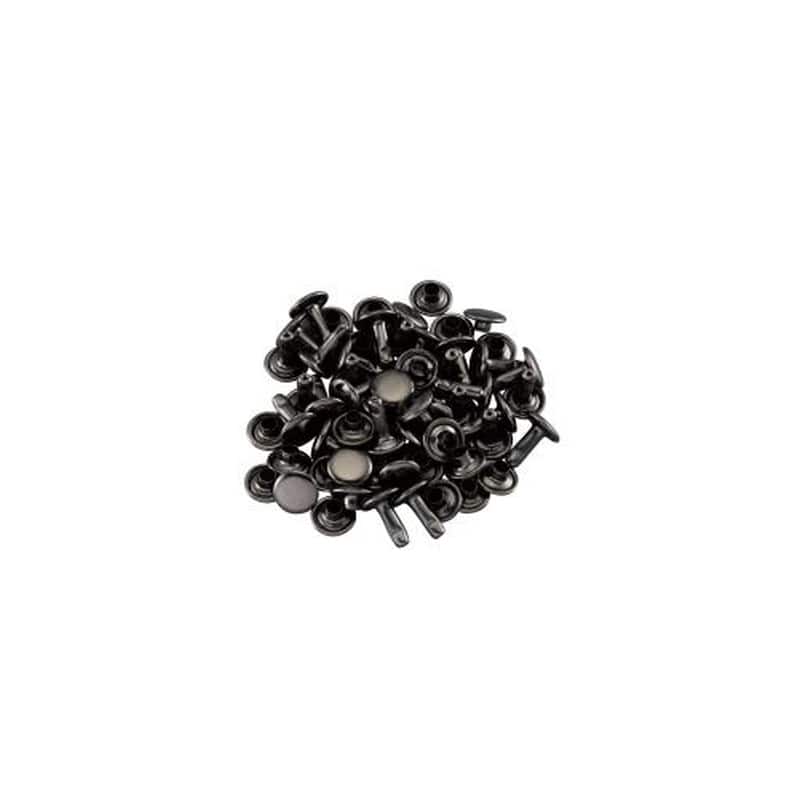 エスコ EA576MR-54 9mm/11.5mm大カシメピン(鉄ブラックメッキ/30組 1個（ご注文単位1個）【直送品】
