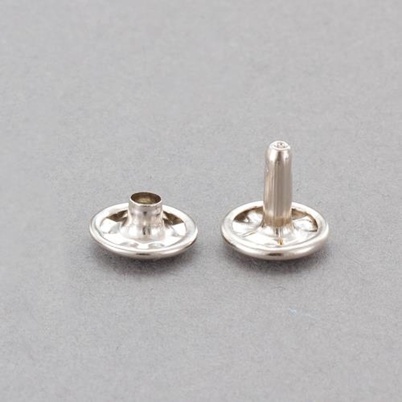 エスコ EA576MR-61 13mm特大カシメピン(鉄ニッケルメッキ/20組) 1個（ご注文単位1個）【直送品】