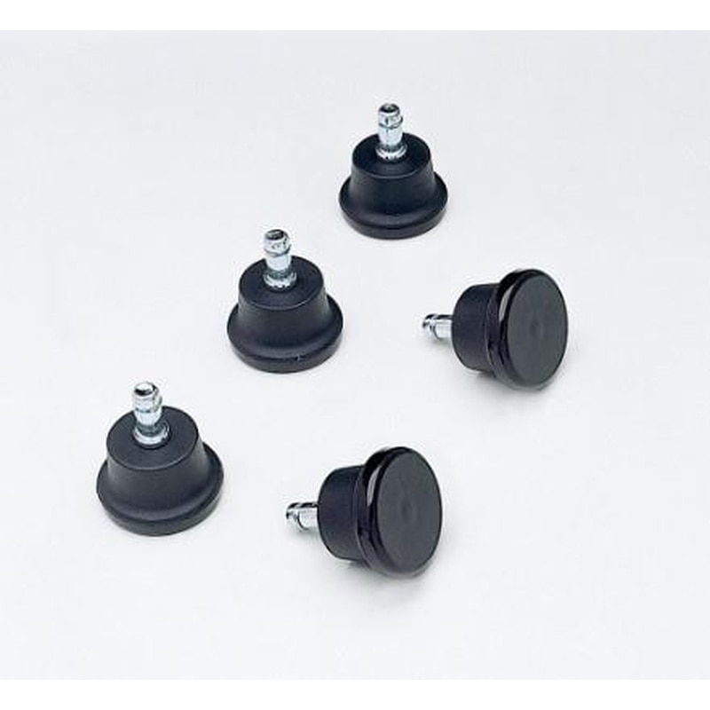 エスコ EA956XB-100 チェアー用固定脚(黒/5個) 1個（ご注文単位1個）【直送品】