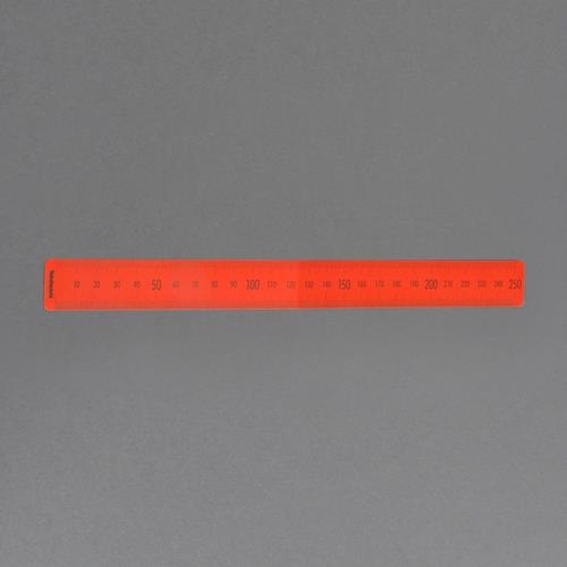 エスコ EA762GG-12 25x130mmしおり定規(マグネット付/オレンジ) 1個（ご注文単位1個）【直送品】