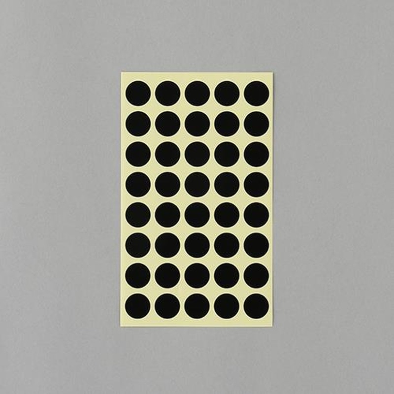 エスコ EA956VC-99 φ15mm/560片カラーラベルシール(黒/14枚 1個（ご注文単位1個）【直送品】