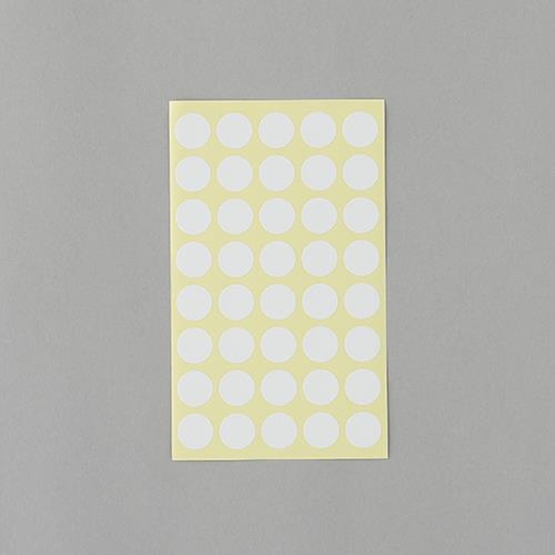 エスコ EA956VC-100 φ15mm/560片カラーラベルシール(白/14枚 1個（ご注文単位1個）【直送品】