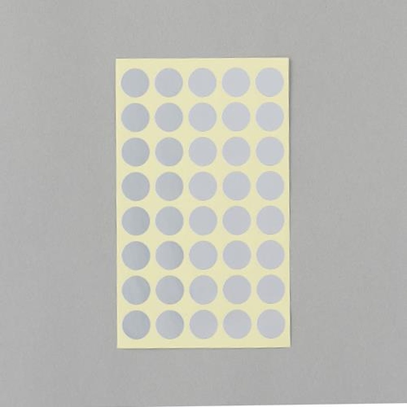 エスコ EA956VC-102 φ15mm/320片カラーラベルシール(銀/8枚) 1個（ご注文単位1個）【直送品】