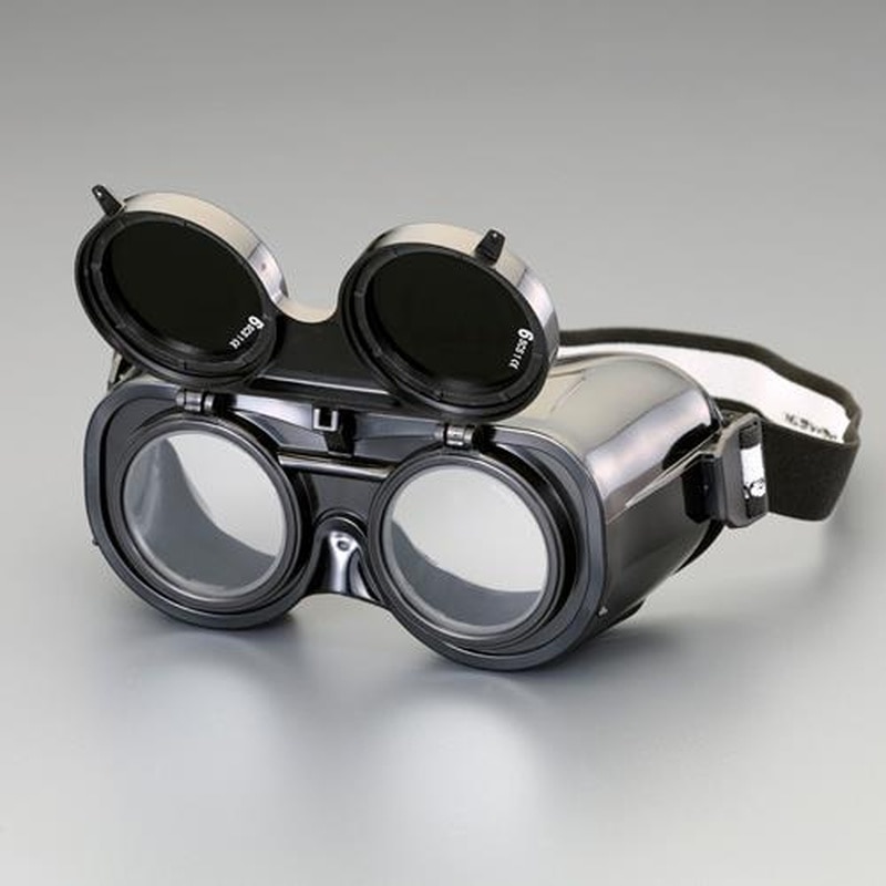 エスコ EA800BL #10溶接用ゴーグル(電気溶接用/黒) 1個（ご注文単位1個）【直送品】