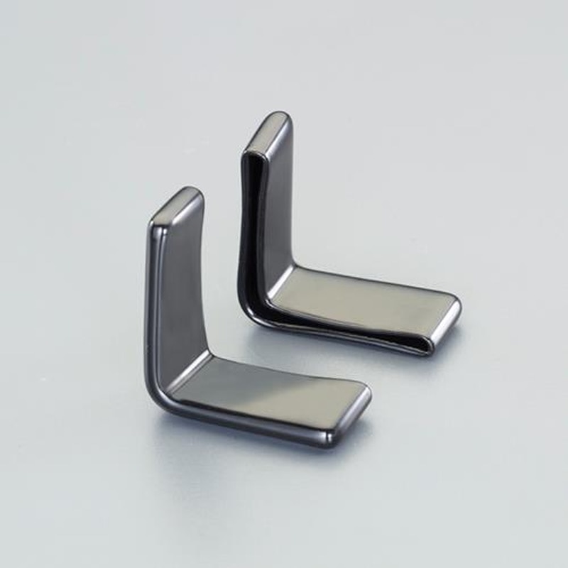 エスコ EA983FP-103 40x16.5x3.2mmアングル型保護キャップ(黒/2個) 1個(ご注文単位1個)【直送品】