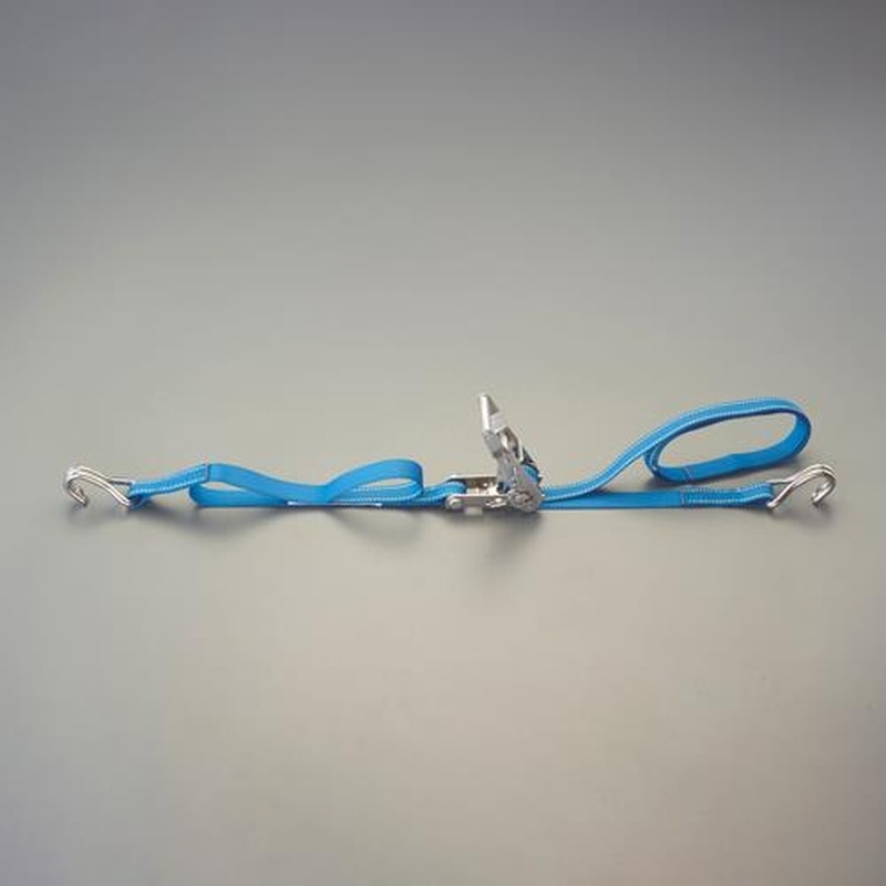 エスコ EA982SF-6 25mmx6.0m/254kgベルト荷締機(両端フック/SUS 1個(ご注文単位1個)【直送品】