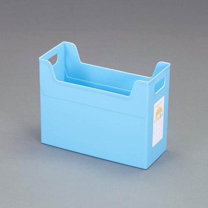 エスコ EA954TL-101 140x329x237mmファイル収納ボックス(ブルー) 1個（ご注文単位1個）【直送品】