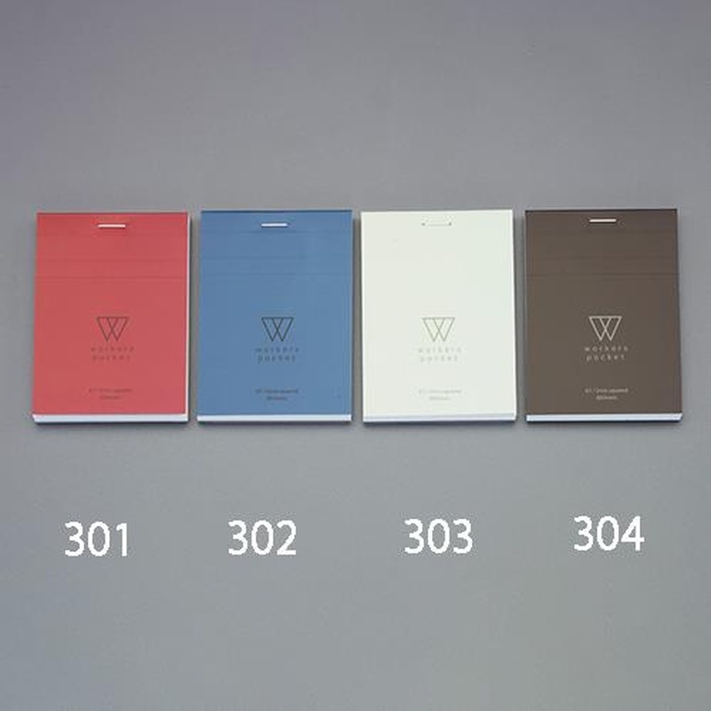 エスコ EA762GC-302 A7判/5mm方眼罫メモ帳(ブルー/5冊) 1個(ご注文単位1個)【直送品】