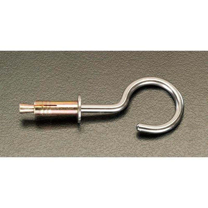 エスコ EA638MG-40 M6吊りフック/アンカー付(ステンレス/スチール製) 1個(ご注文単位1個)【直送品】