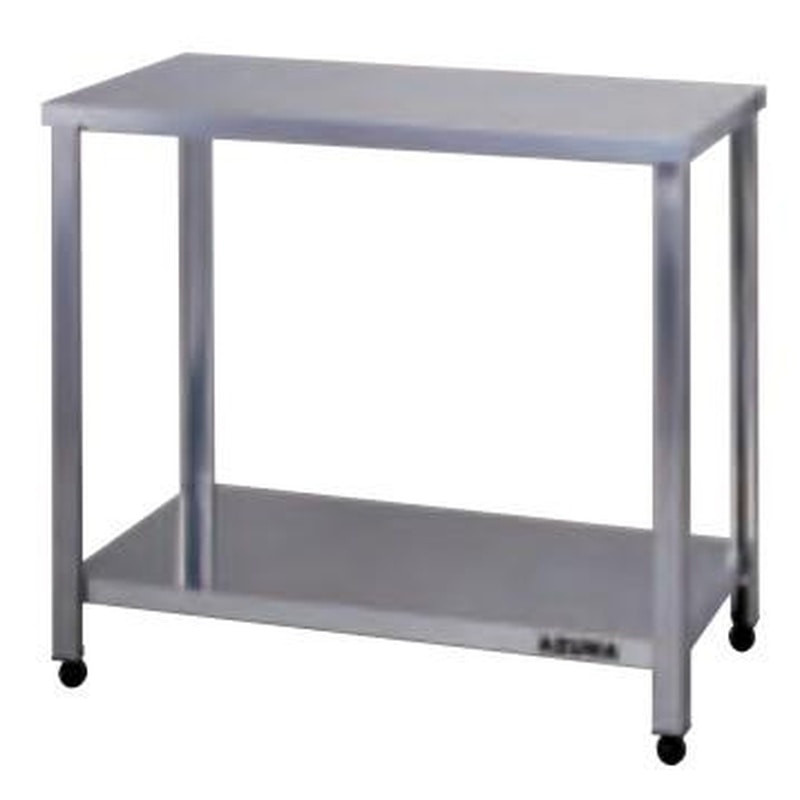 エスコ EA956NA-14 1200x600x800mm作業台(二段/ステンレス製) 1個（ご注文単位1個）【直送品】