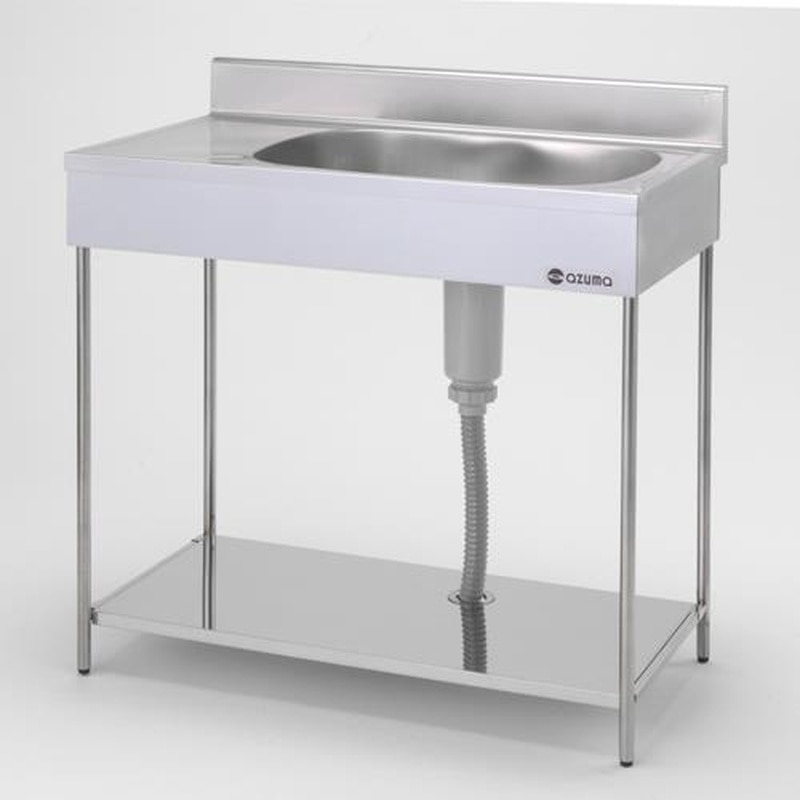 エスコ EA468EF-102 1000x460x840mm一槽水切シンク(簡易型/SUS) 1個(ご注文単位1個)【直送品】