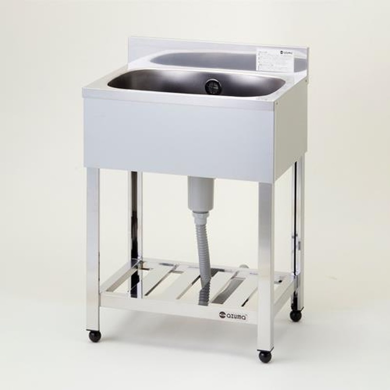 エスコ EA468EF-2 600x450x890mm一槽シンク(SUS430) 1個(ご注文単位1個)【直送品】